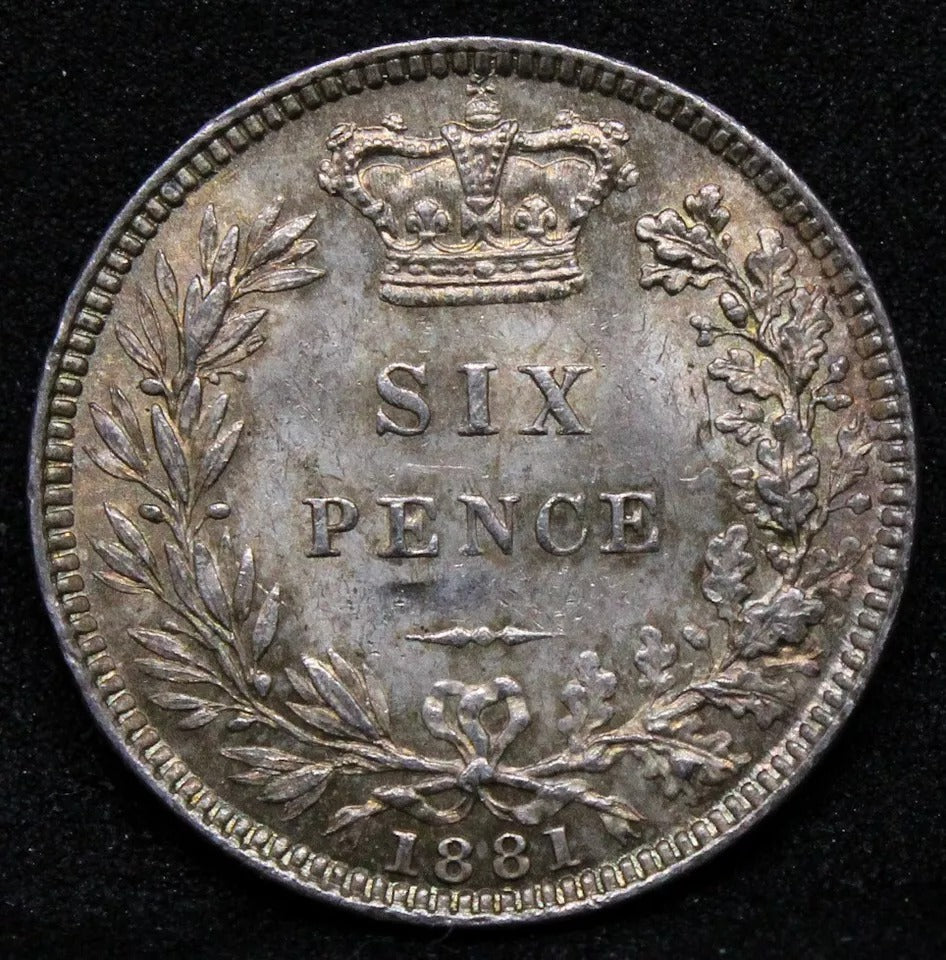 1881 6 pence . Queen Victoria. S.3912. UNC