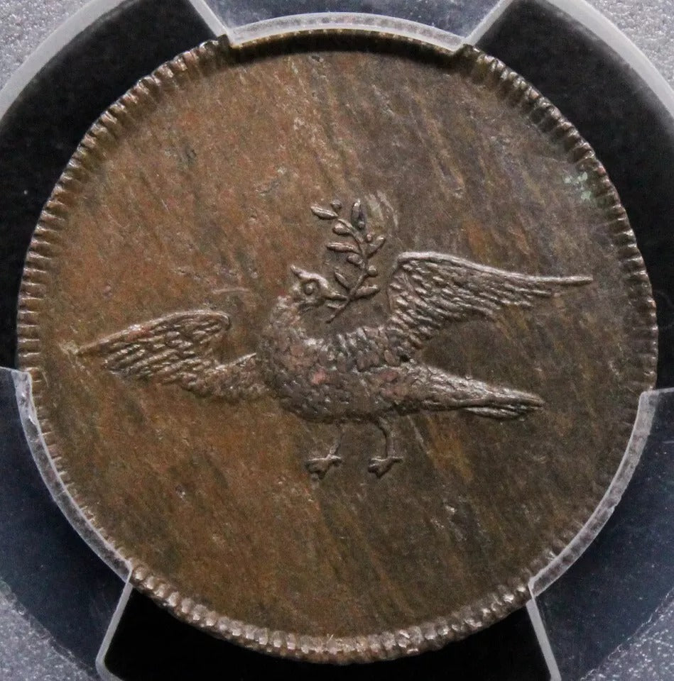 Griquatown copper 1/4 "Penny" (1815-16) ND, KM-X-Tn1, Hern-GT4 PCGS PF62BN South Africa,TOP Pop