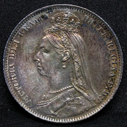 1 Shilling 1890, Queen Victoria Jubilee Head. S.3927 UNC