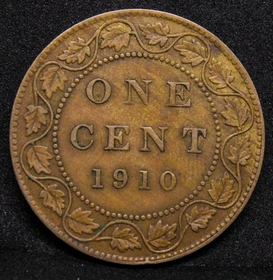 1 cent 1910. King Edward VII. Canada. KM-8
