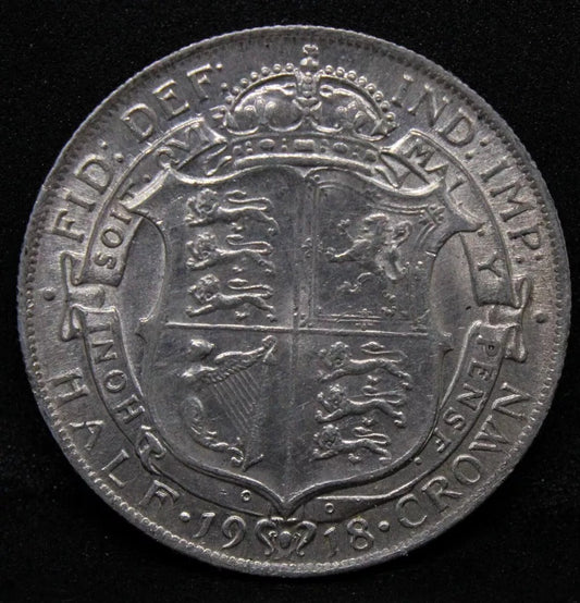 1/2 Crown 1918, Great Britain George V. S.4011 aUNC