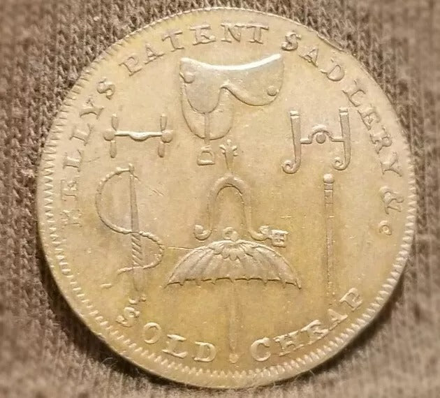 KELLY'S HALFPENNY TOKE.N, LONDON. D&H 345 - The Strand - EF with Lustre SOLD..