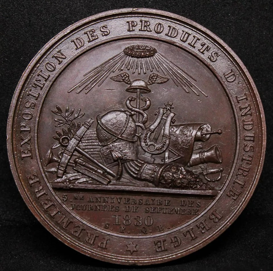 Belgium, Leopold I. Industrial Exhibition Medal, 1830. FDC