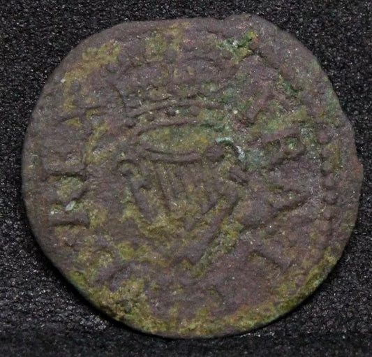 charles richmond copper farthing 1635. MM-rose,