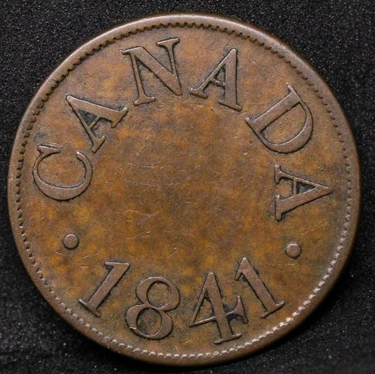 1/2 penny 1841, canada James Duncan Token. nEF. CCT#?LC-13