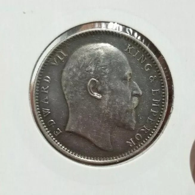 1909 rupee Edward VII India-British Rupee KM 508 UNC