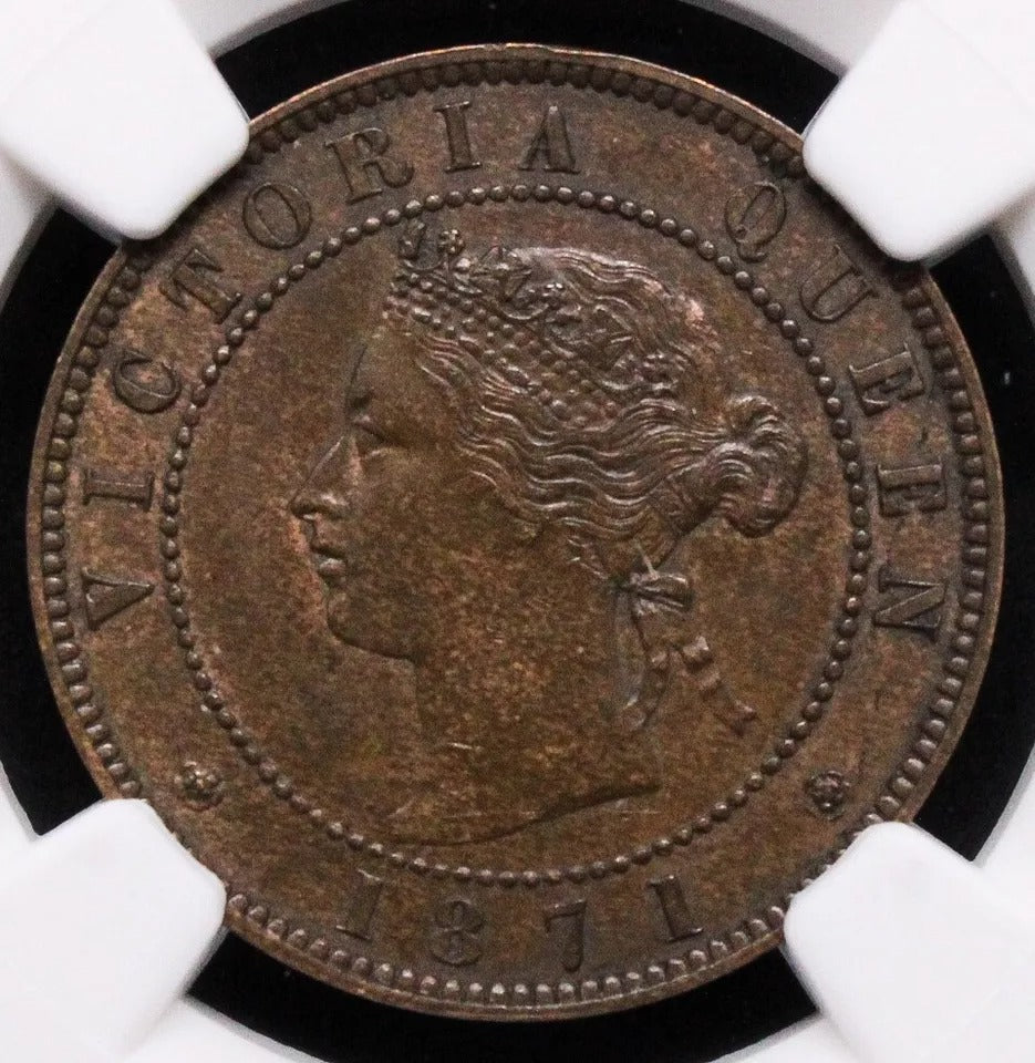1 cent 1871, Prince Edward Islands. Victoria. KM-4 UNC NGC MS62BN