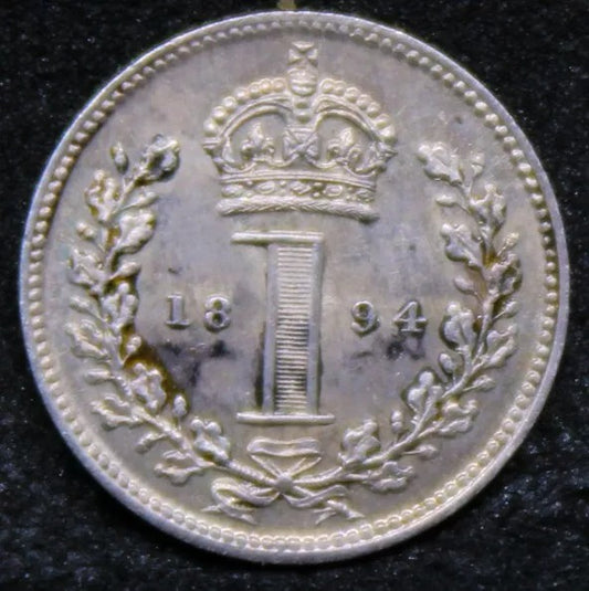 1 penny Maundy issue 1894, Victoria Widow head. S.3947 UNC