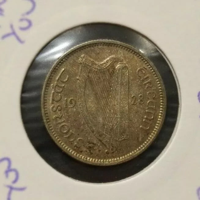 1928 Ireland Republic Shilling KM 6 UNC