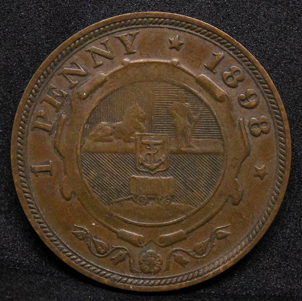 1898 South Africa Penny KM# 2