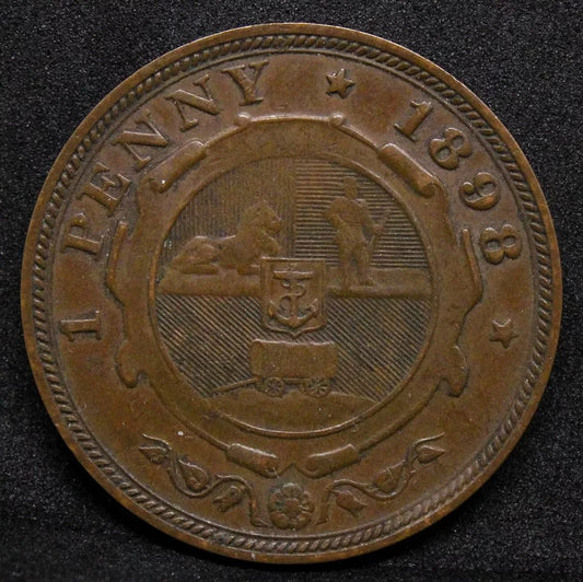 1898 South Africa Penny KM# 2