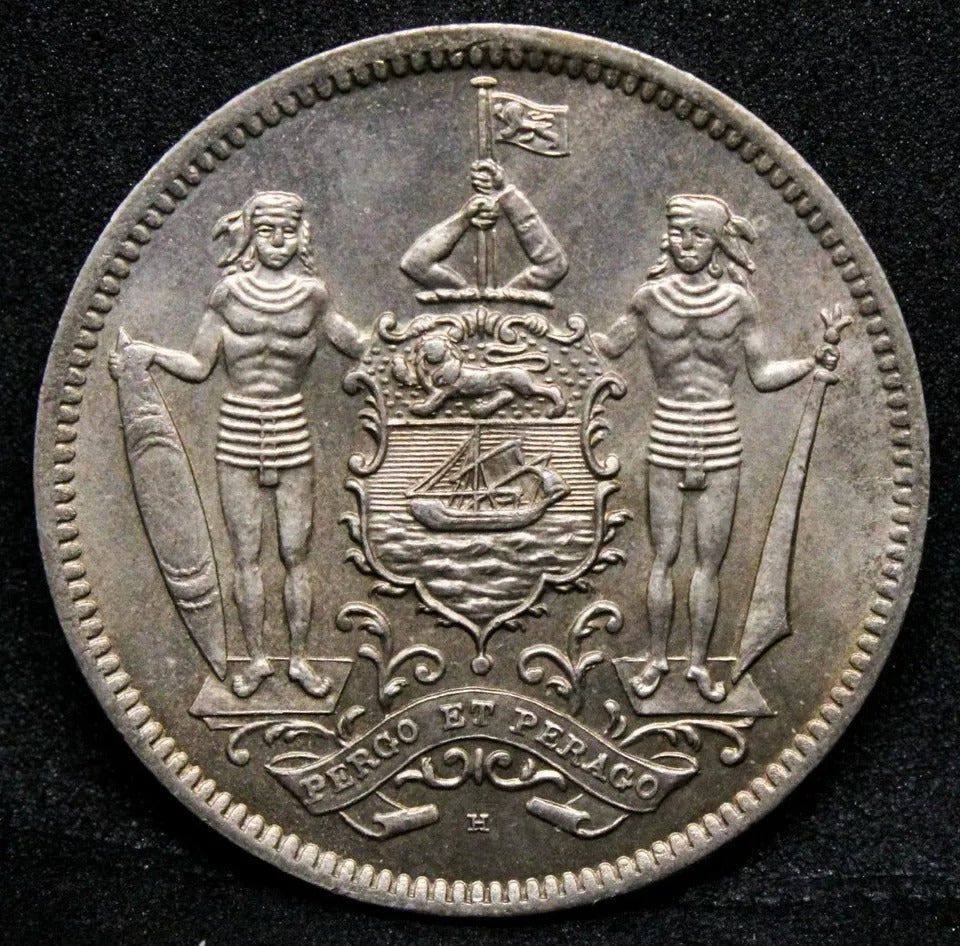 1938-H British North Borneo 5 Cents, KM 5 BU. 500k mintage
