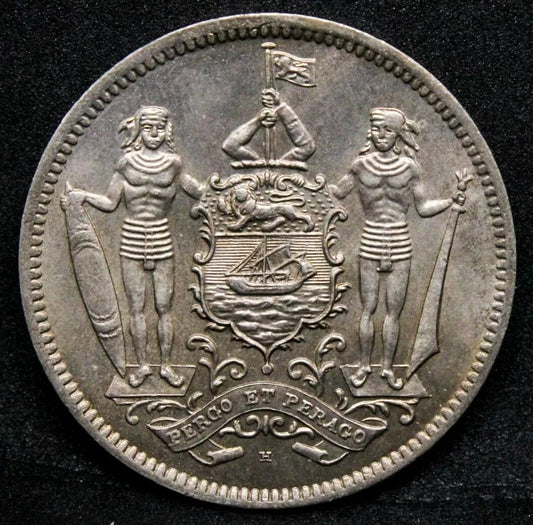 1938-H British North Borneo 5 Cents, KM 5 BU. 500k mintage