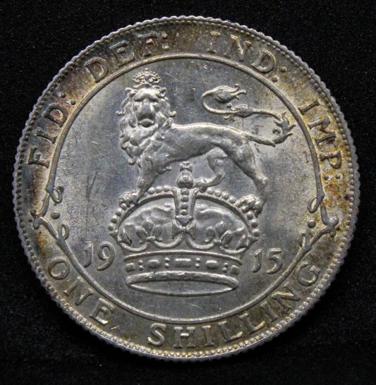 1  Shillin.g, 1915 George V, S.4013 UNC #2 SOLD..