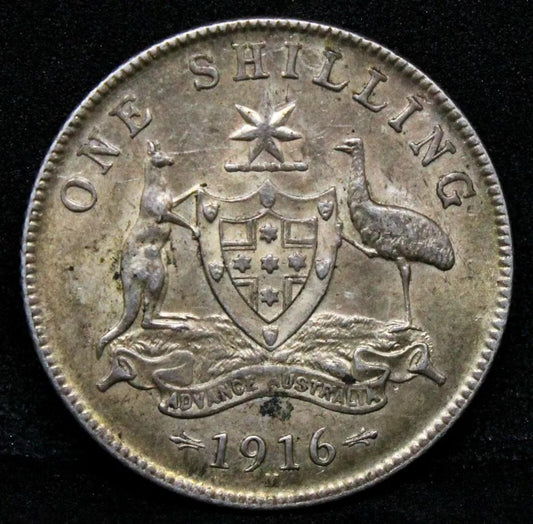 1916-M Shilling Australia, George V. Km-26 aUNC