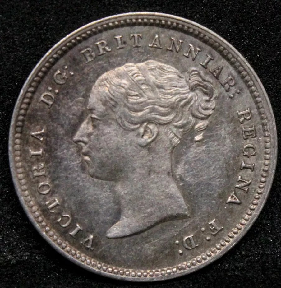 1872 Maundy 4 Pence, Queen Victoria. S.3917 UNC+colour
