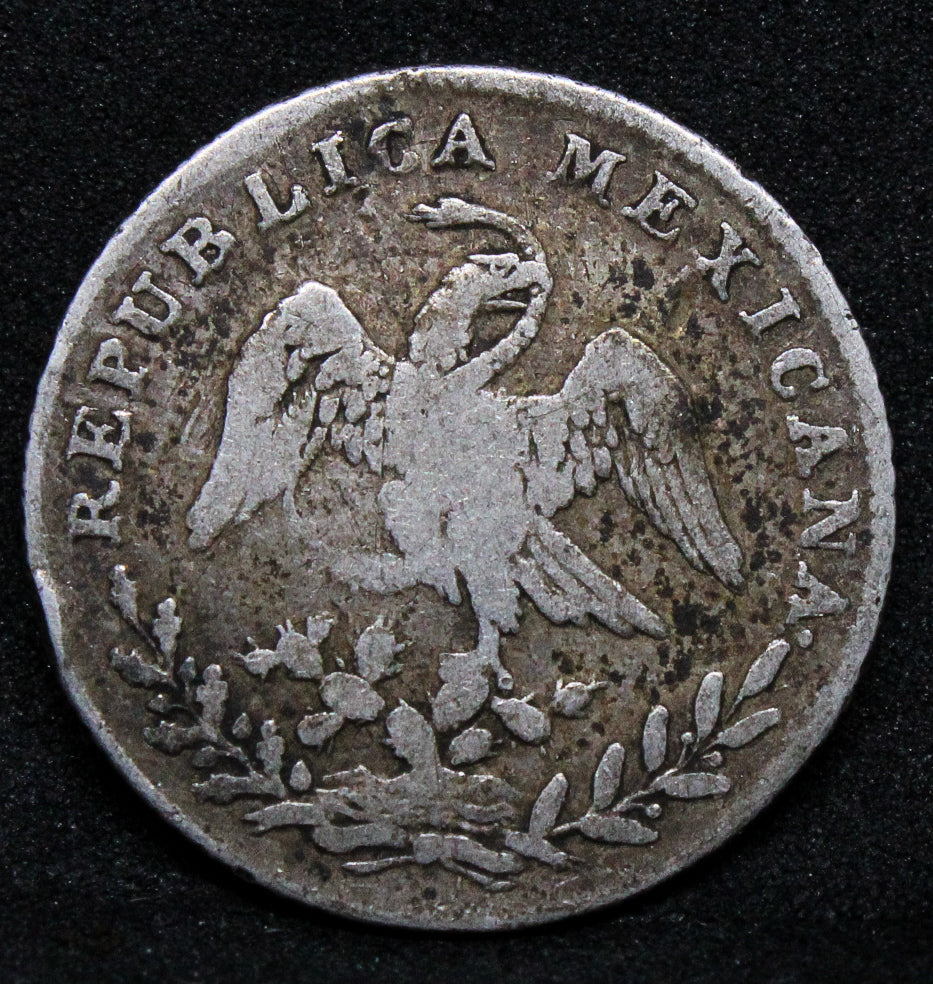 1 Real 1835 Go PJ .Mexico silver coin KM-372.6