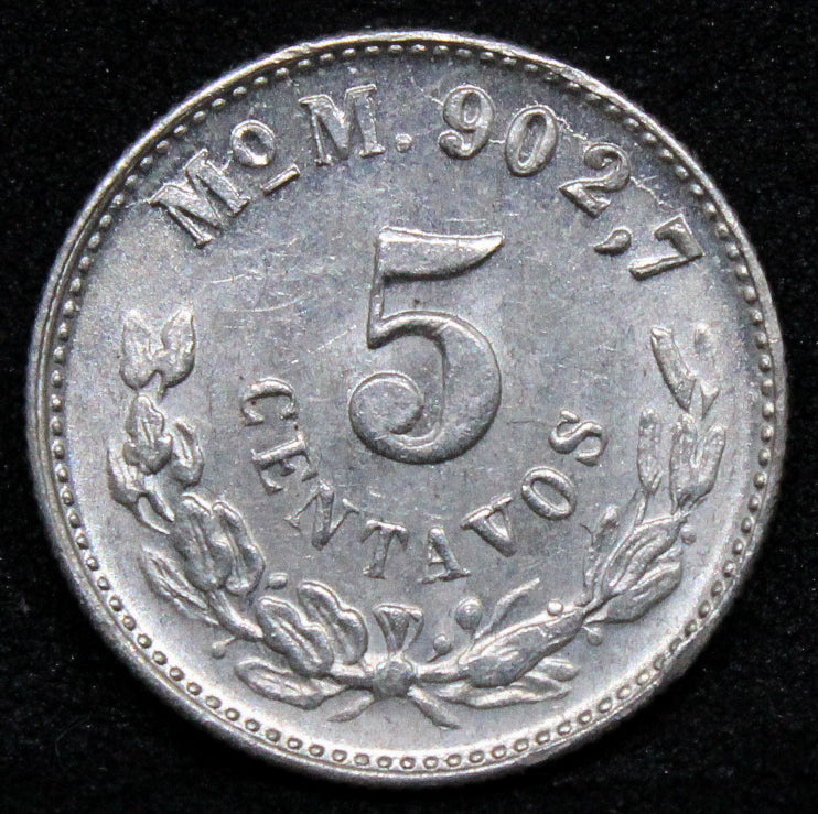 1903 Mexico 5 Centavos Mo-M. Mexico City Mint. KM-400.