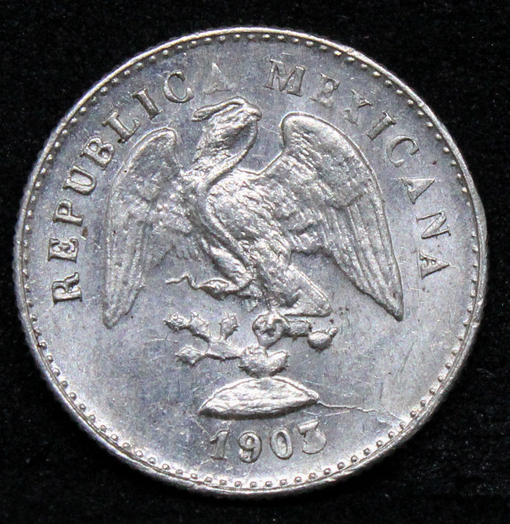 1903 Mexico 5 Centavos Mo-M. Mexico City Mint. KM-400.