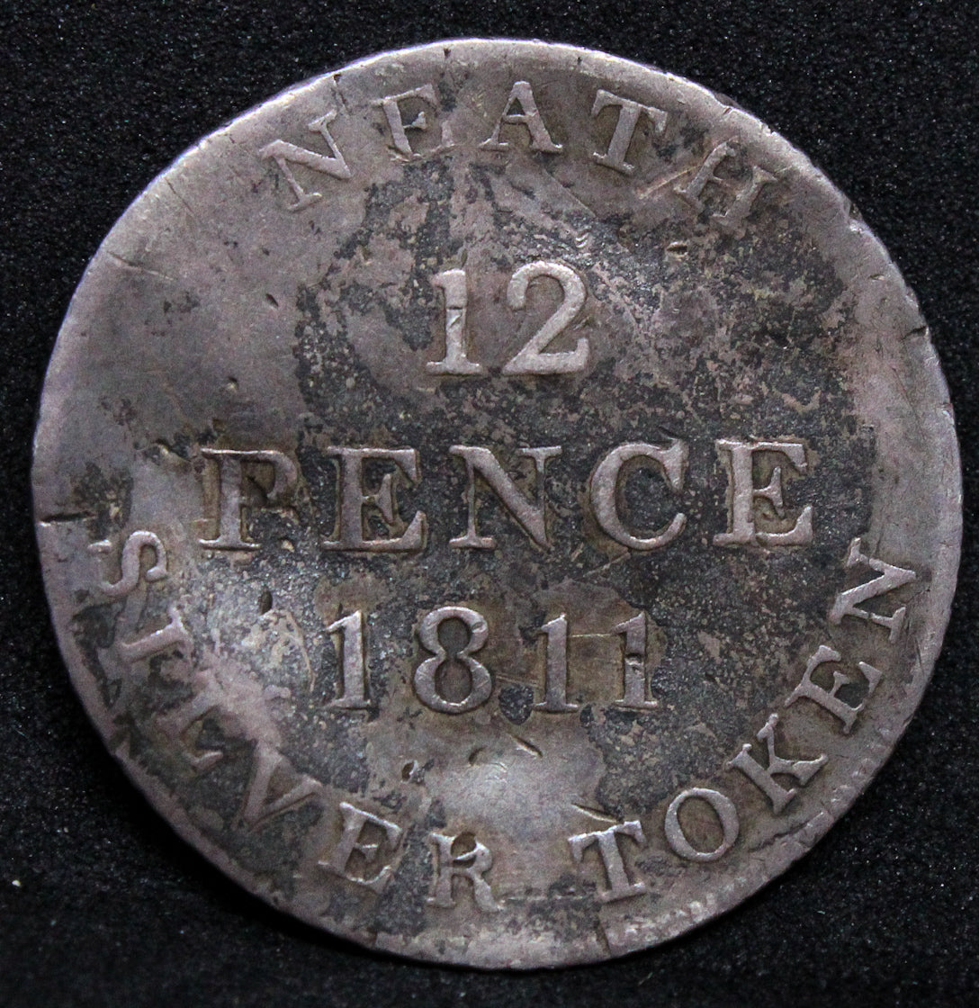 1811 Shilling Token. Wales, Neath Silver Token. Rees and Morgan