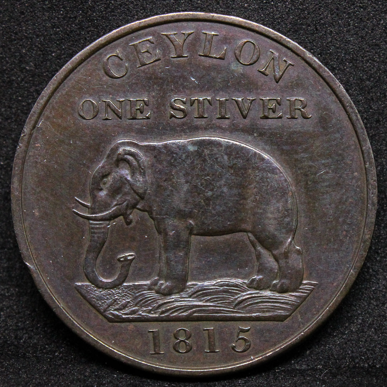1815 Ceylon Stiver . George III. KM-81