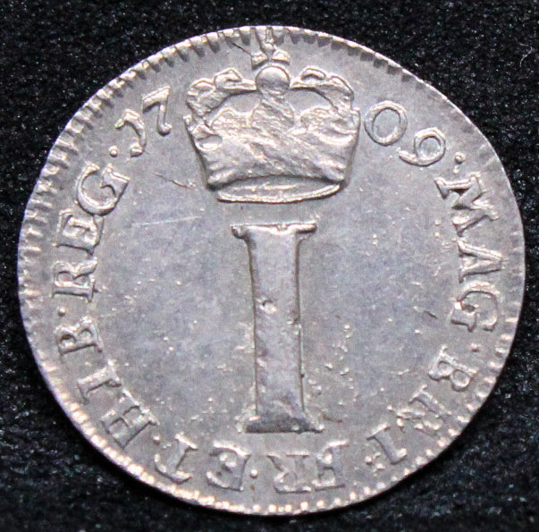 1709 G.BRITAIN PENNY MAUNDY Queen Anne. S.3598. UNC