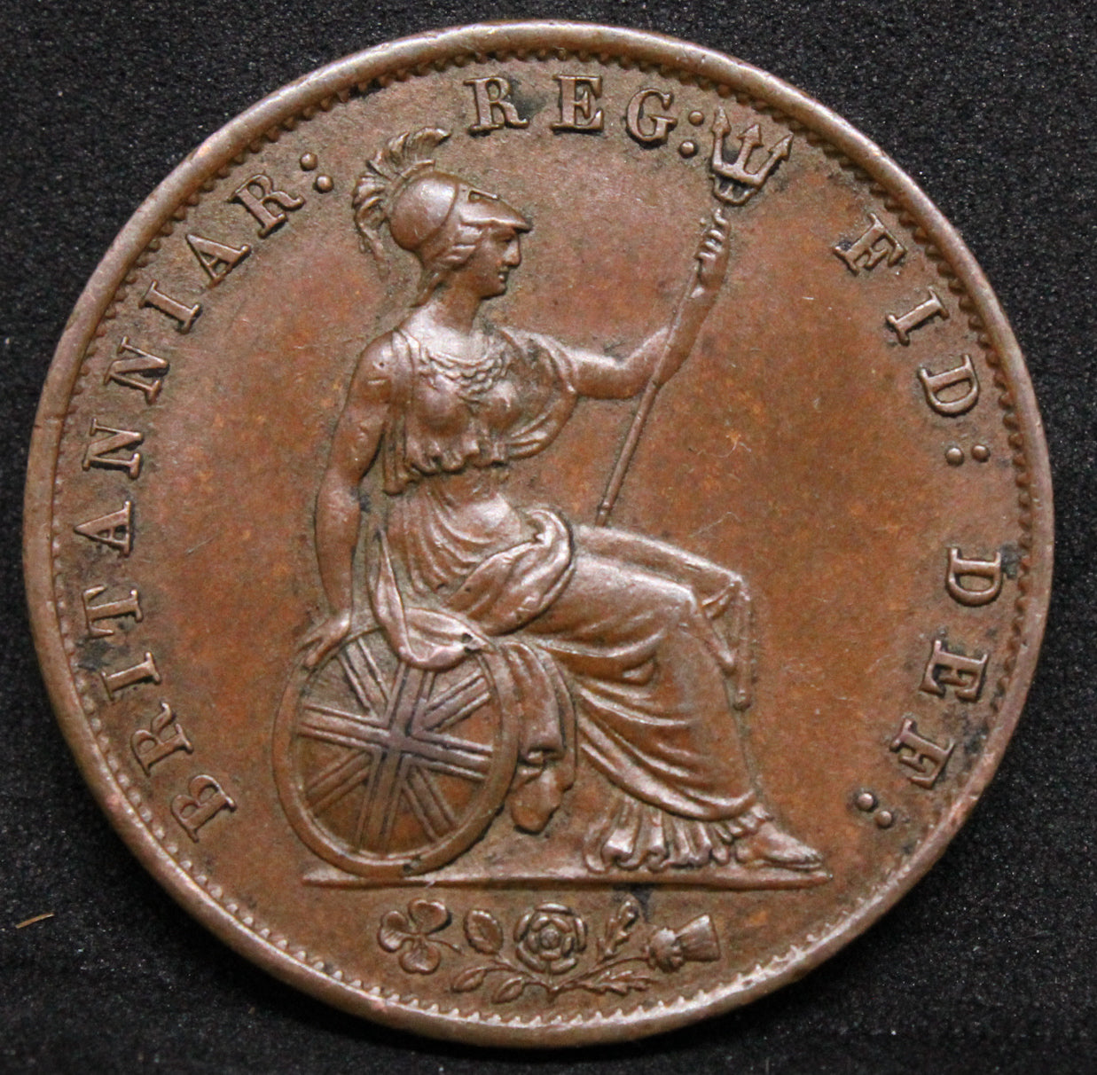 1./2 penny 1854. Queen Victoria young head. S.3949 EF SOLD..