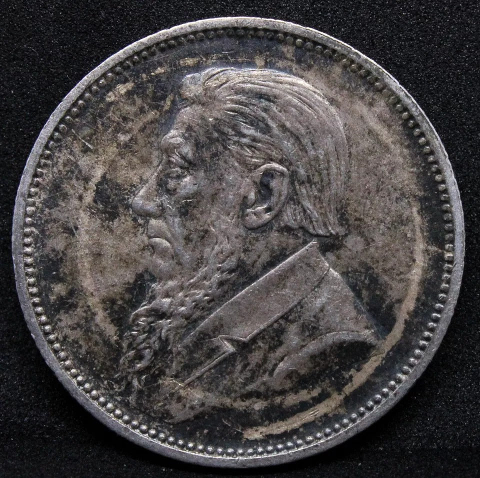 2 1/2 shillings 1897 South Africa. KM-7 UNC Toned