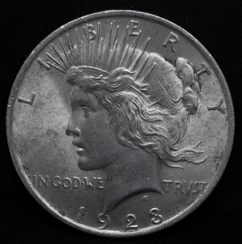 1923 $1 Peace Dollar, United States USA UNC