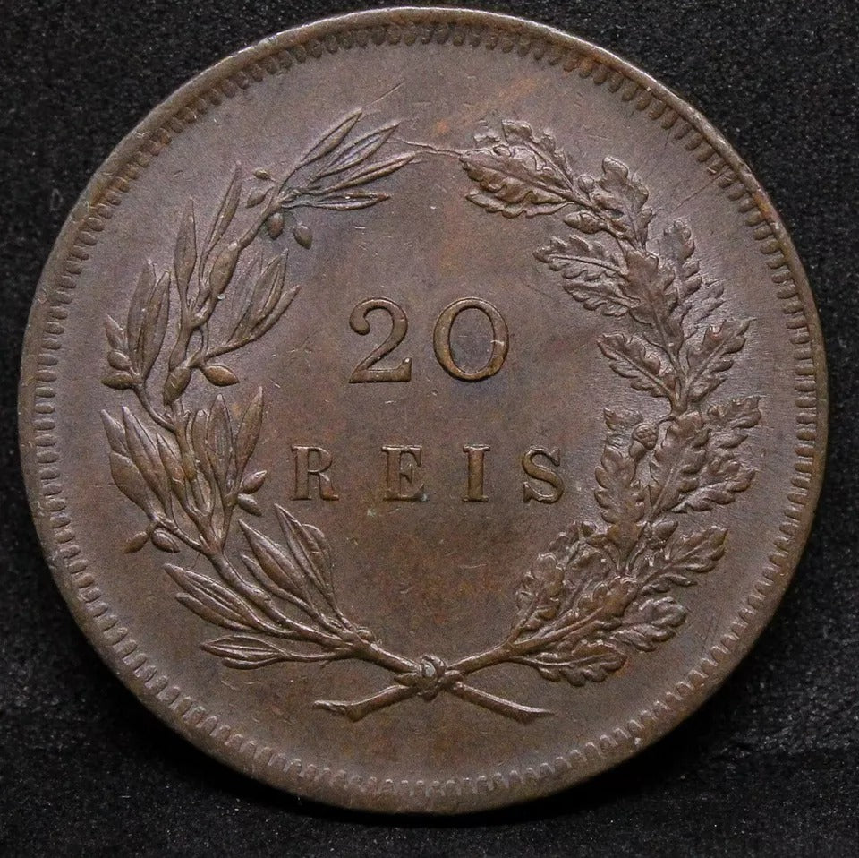 20 Reis 1891 Portugal. Carlos I. KM-533. UNC