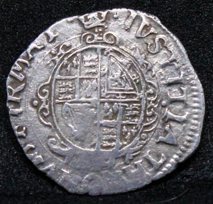 2 pence/half Groat nd(1635-1636) Charles I. Hammered Silver. S.2831