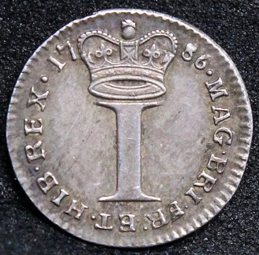 1 penny (maundy issue) 1786. George III. S.3759. aUNC