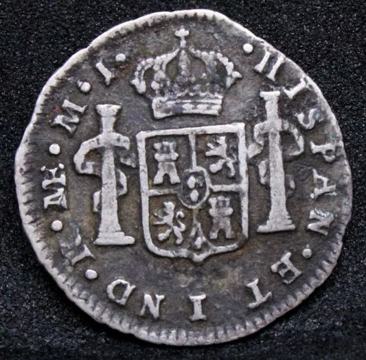 1/2 Real 1779, Peru Lima mint. Charles III Portrait. KM-74