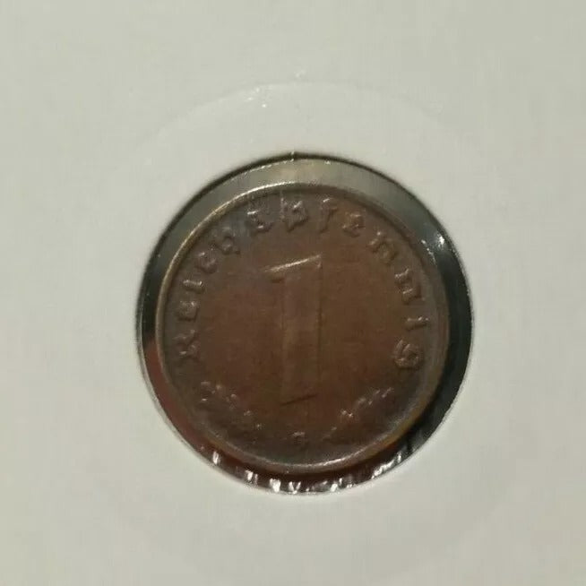 1938 Germany - Third Reich Reichspfennig KM 89 AU