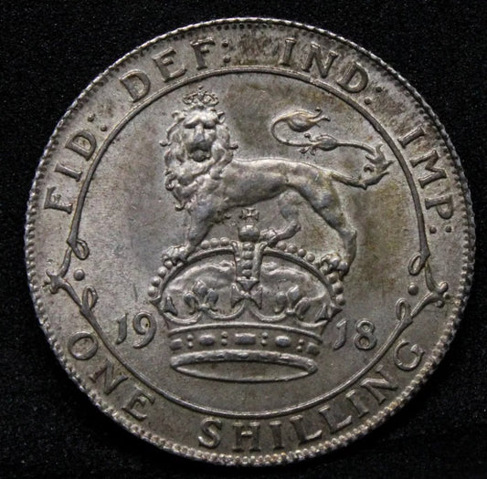1  Shilling, 1918 George V, S.4013 UNC
