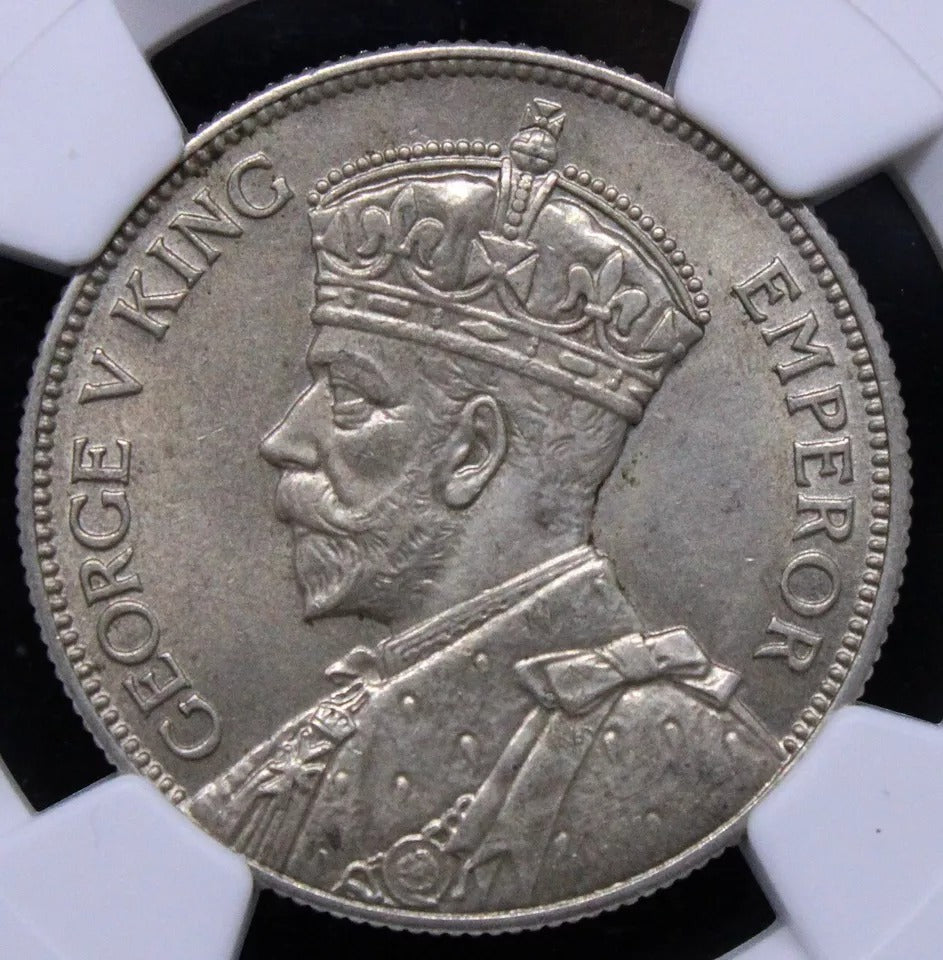 1 Florin 1934. New Zealand George V. KM-4. UNC NGC MS62