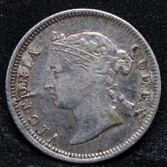 5 cents 1868 Hon.g Kong, Queen Victoria. KM-5. SOLD..