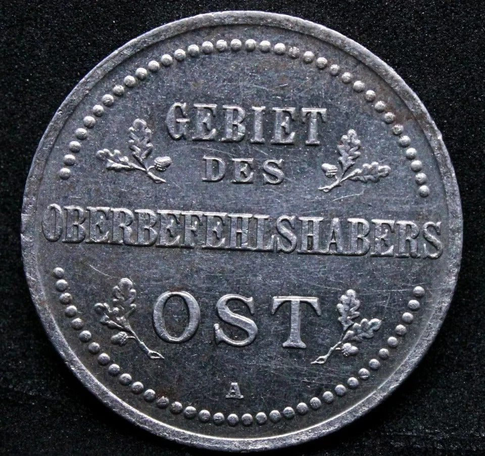 1916 German War Token Eastern Front 3 Kopek UNC Rare coin, hairlines
