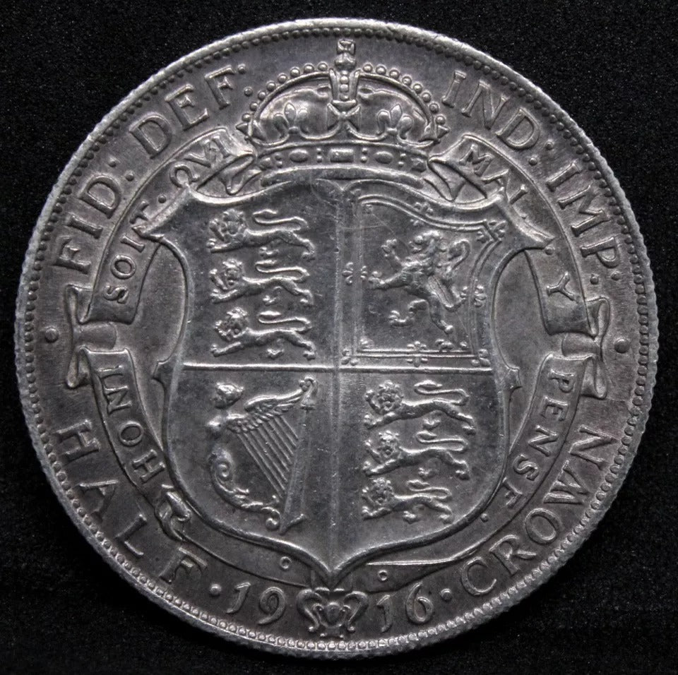 1/2 Crown 1916, Great Britain George V. S.4011. EF