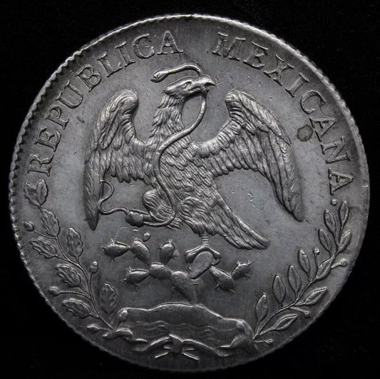 8 Reales 1893 Mo-Am Mexico Republic. KM-377.10 UNC