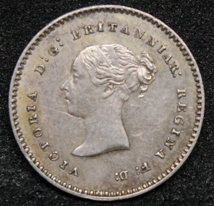 1872 Maundy 2 Pence, Queen Victoria Young Head. S.3919 UNC +colour