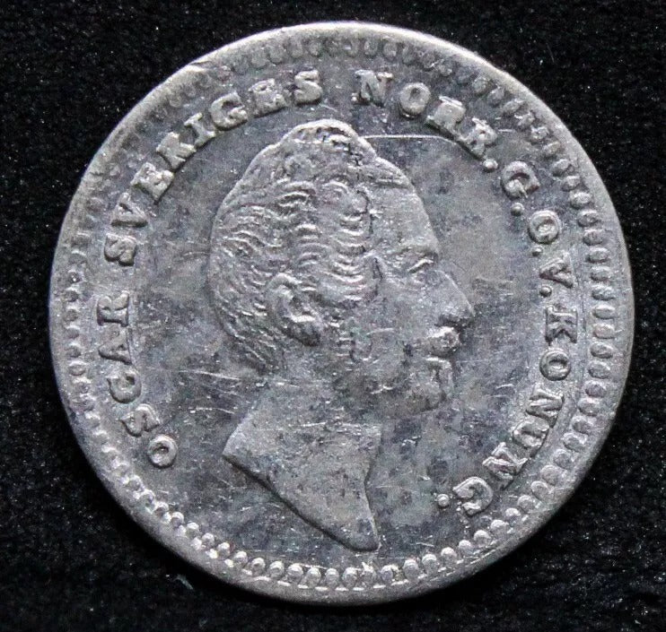 1/32 Riksdaler Specie 1853 - Oscar I. KM-681 UNC