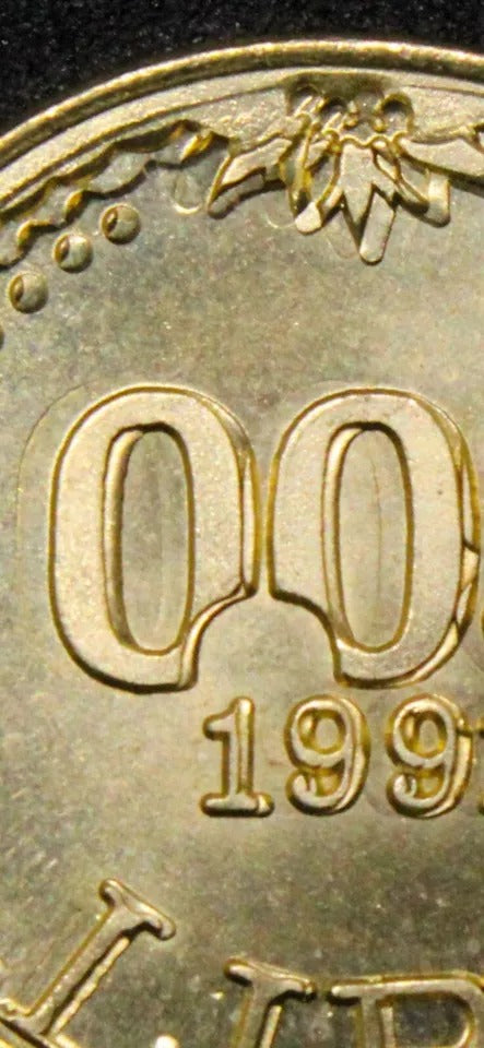 0.05 Lipe 1991, Slovenia token. very rare double struck. KM-X#?Tn6 4k .mintage