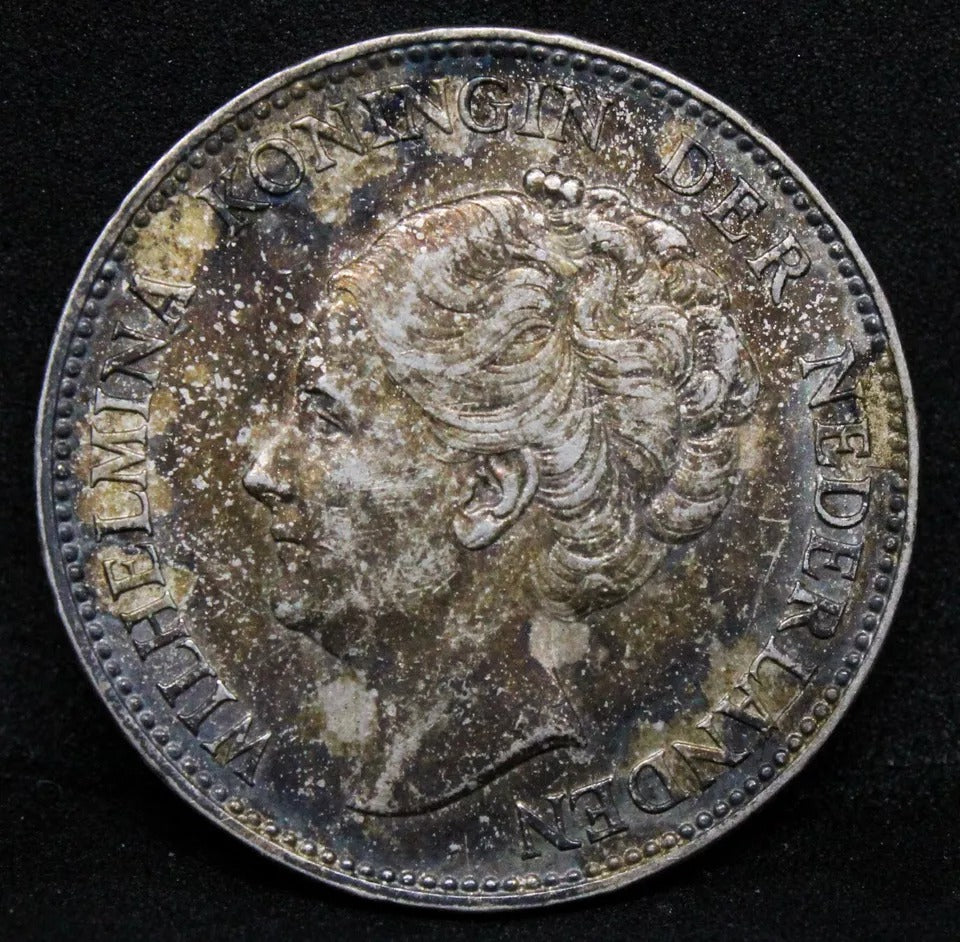 1 Gulden 1923 Netherlands , Wilhelmina I. KM# 161.1. GEF