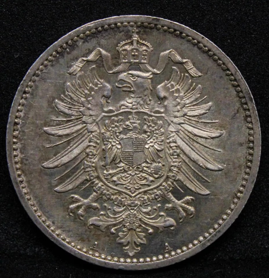 1 Mark 1886-A. Wilhelm I. German Empire issue. KM-7. UNC