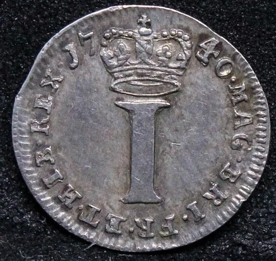 1 Penny (maundy issue) 1740/30 (overdate) George III. S.3715. EF