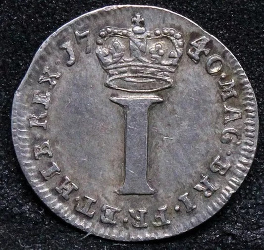 1 Penny (maundy issue) 1740/30 (overdate) George III. S.3715. EF