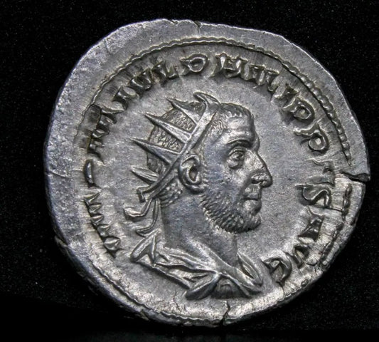 Philip I AR Antoninianus. 247 AD. Silver Roman Imperial Coin RIC IV-3