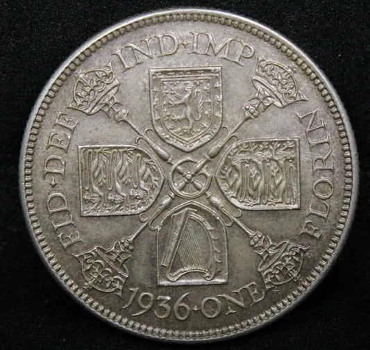 1 Florin 1936, George V.  KM-834, UNC