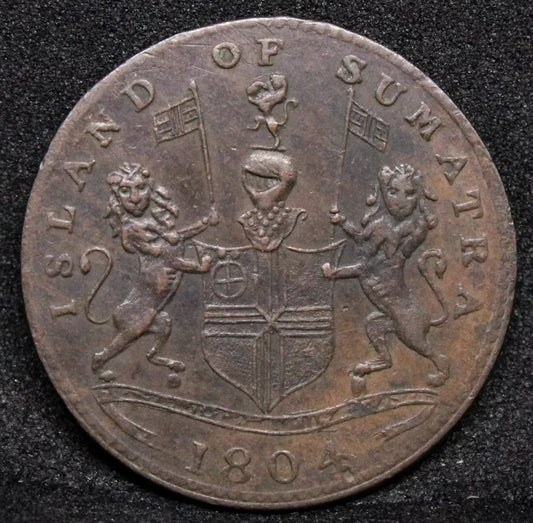 1804/1219 Netherlands East Indies SUMATRA, ISLAND OF Keping KM# Tn1. EF #2